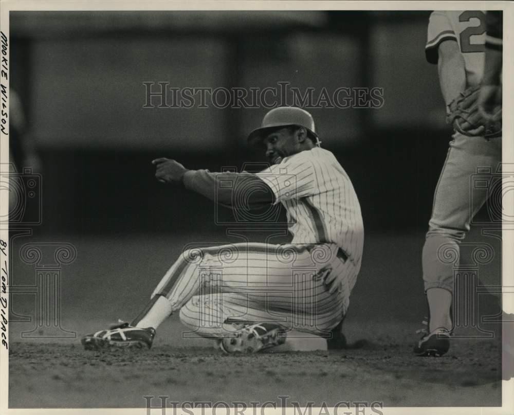 1988 Press Photo Mookie Wilson, New York Mets Outfielder - lrs16287