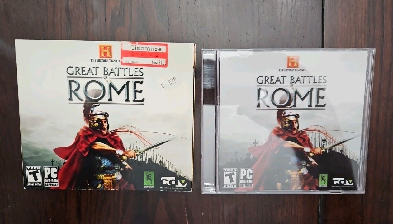 GREAT BATTLES OF ROME FOR PC-DVD SOFTWARE in Excellent Condition Fast Shipping 