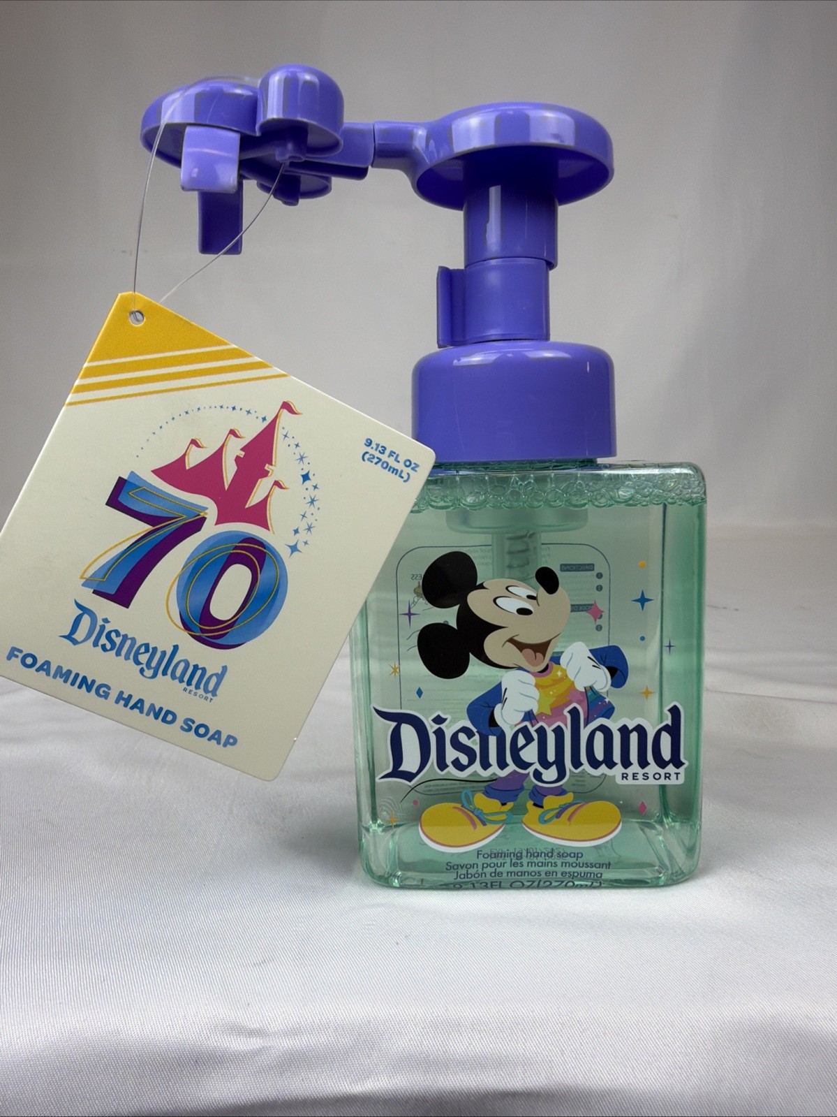 Disneyland 70th Anniversary Foaming Hand Soap NWT Disney Park 2025