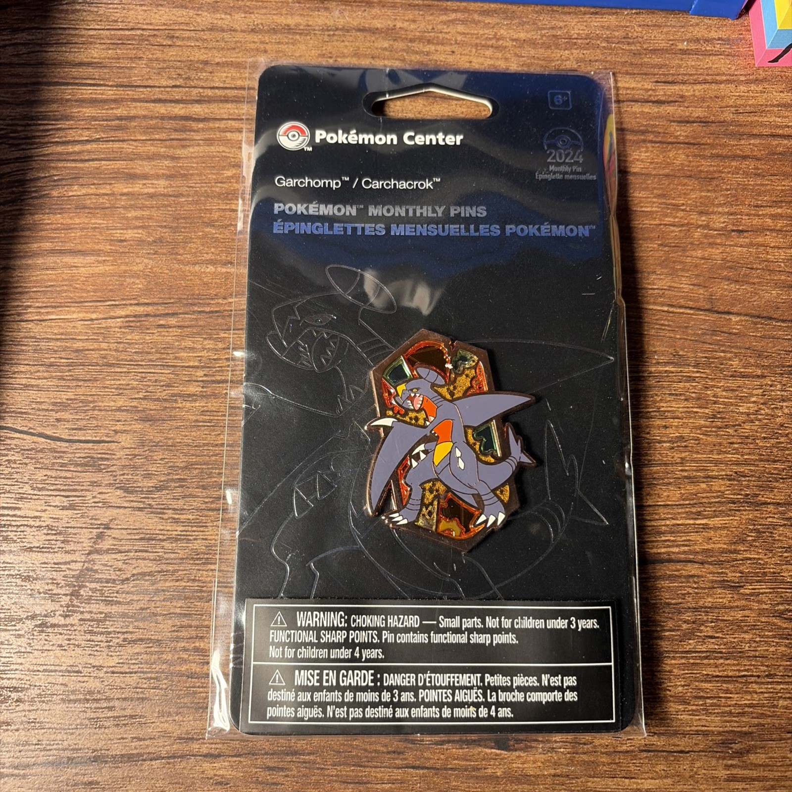 Pokemon Center Garchomp Monthly Pin 1/12 Dragon Type