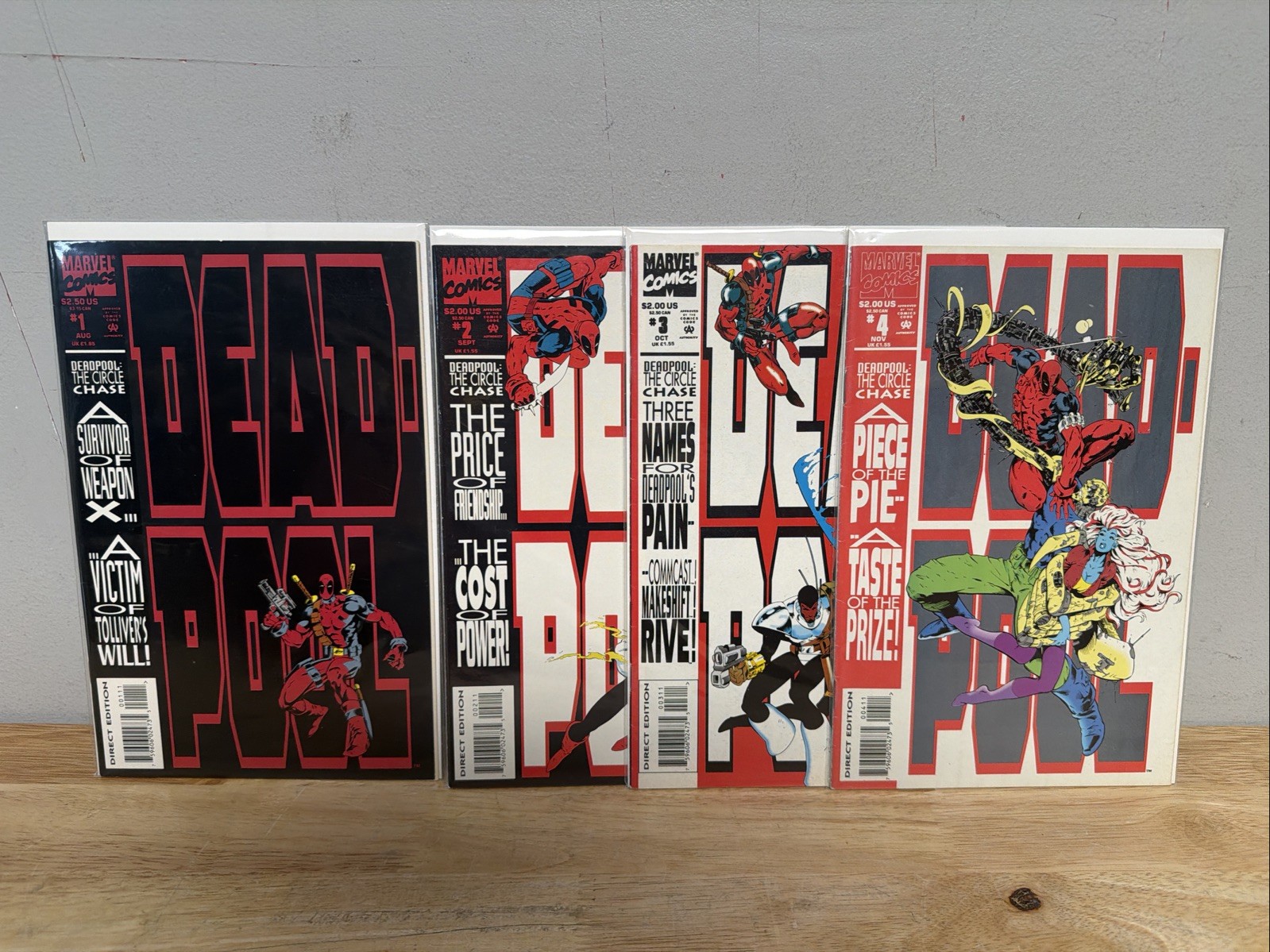 Deadpool: the Circle Chase #1-4 (Marvel 1993) Complete Mini Series