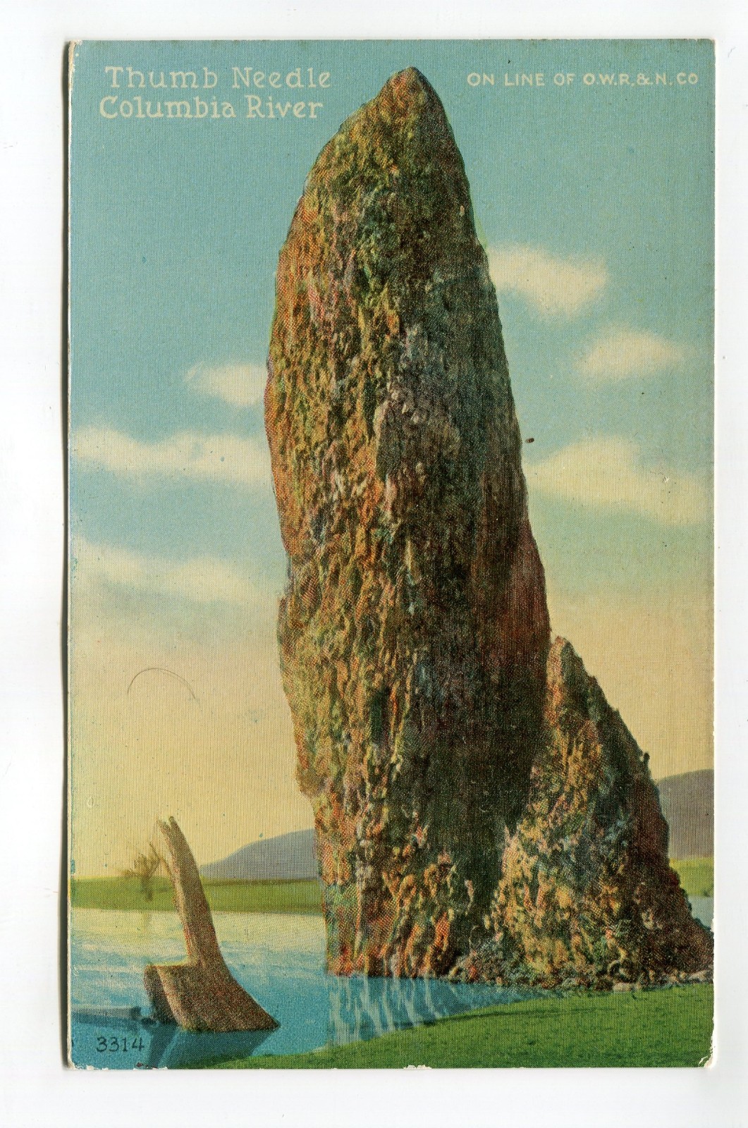 THUMB NEEDLE COLUMBIA RIVER ON LINE OF OWR&N CO