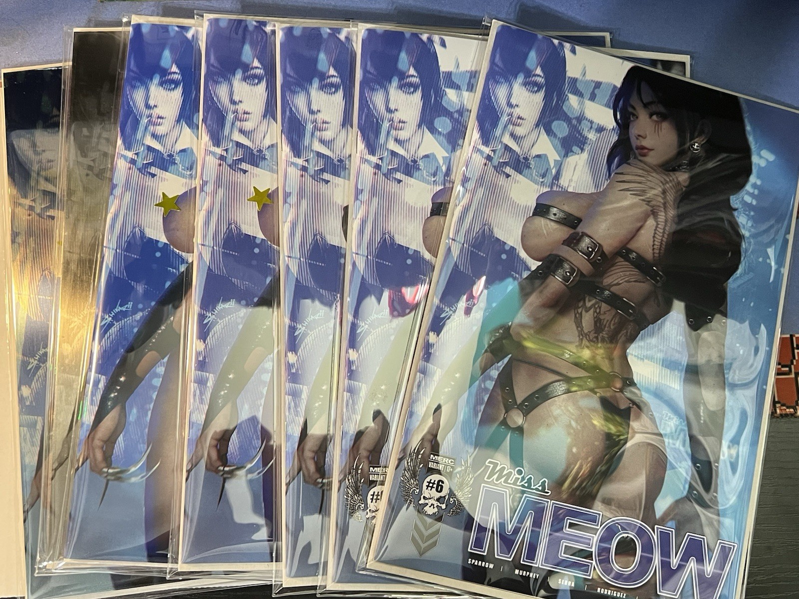 Miss Meow #6 Shikarii Evolution Full Kickstarter COMPLETE BOX + 2 METAL COVERS