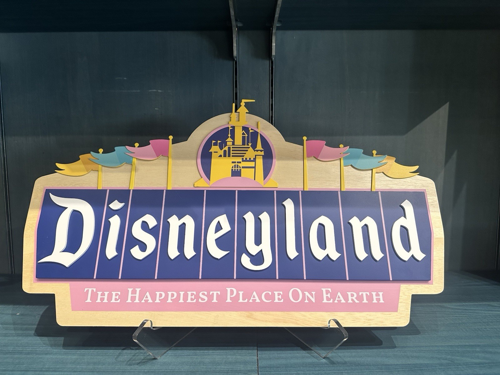 Rare DISNEYLAND Wood Marquee Sign Disney parks 12X24