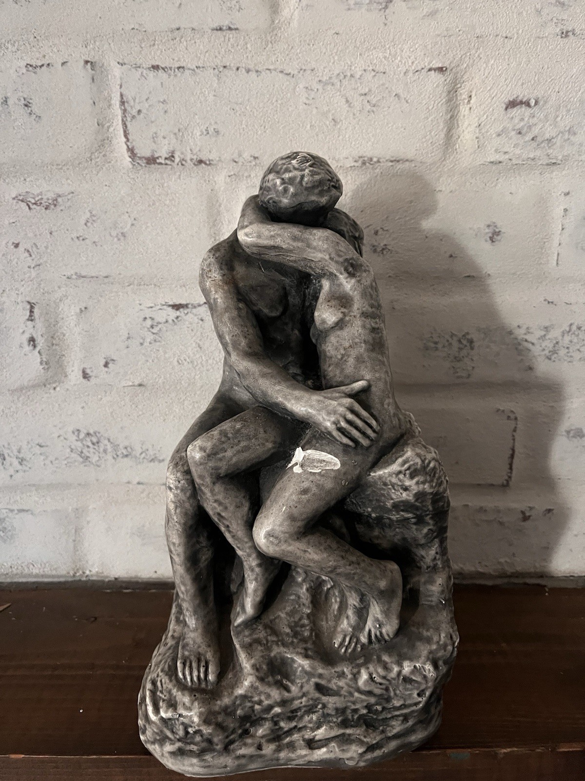 Vintage Artistic Royal Kraft Ltd Seated Figure Sculpture 12” Tall CouplesEmbrace