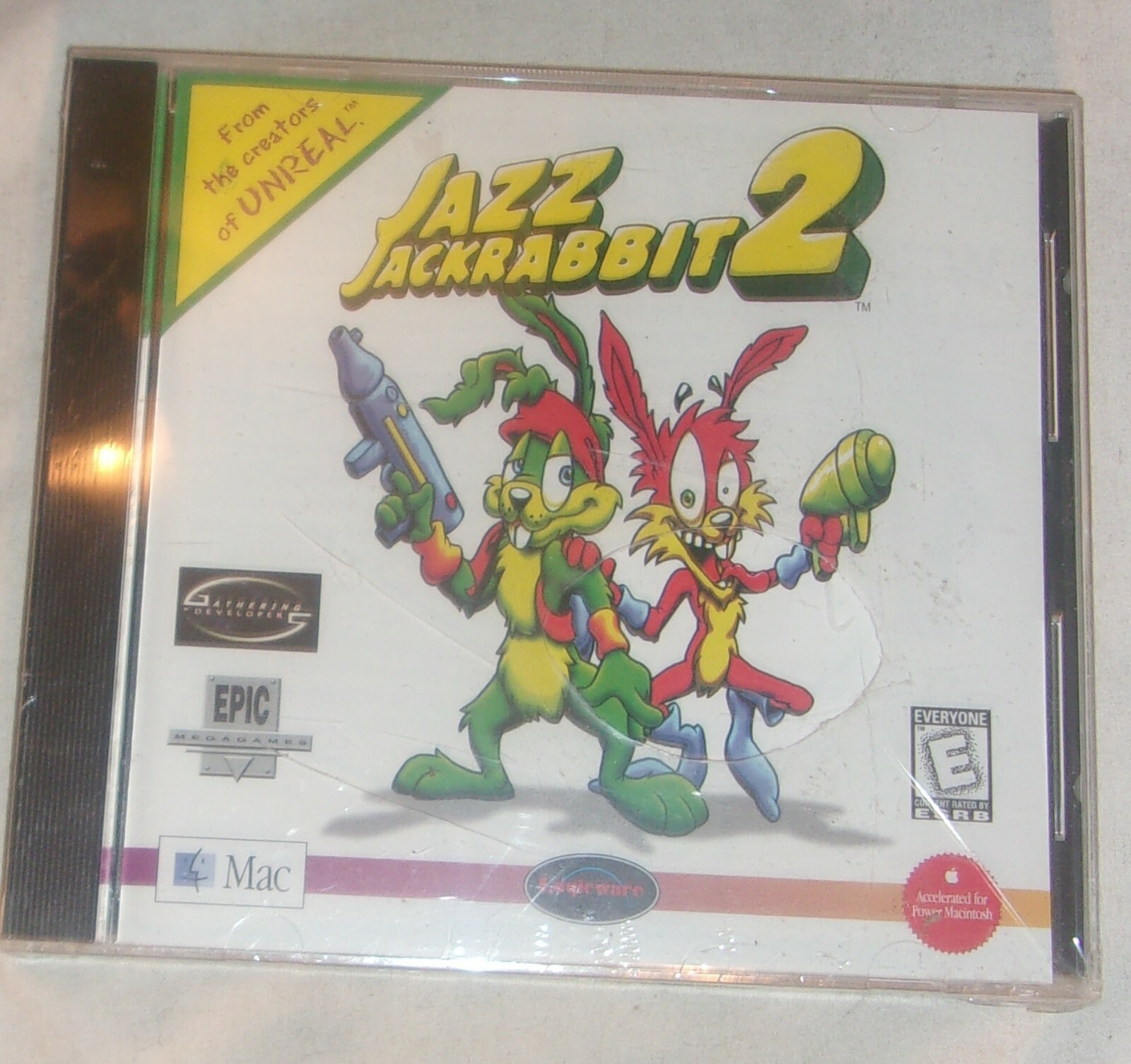 VERY SCARCE PC VIDEO GAME JAZZ JACKRABBIT 2 FOR MACINTOSH NEW STILL SEALED 1998