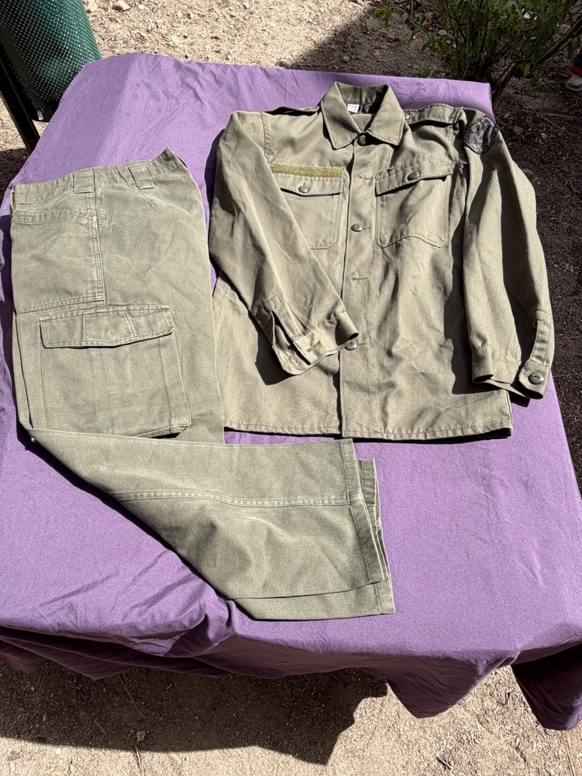1984 Austrian Bundesheer Military Field Jacket & 2002 Pants Uniform Set Austria