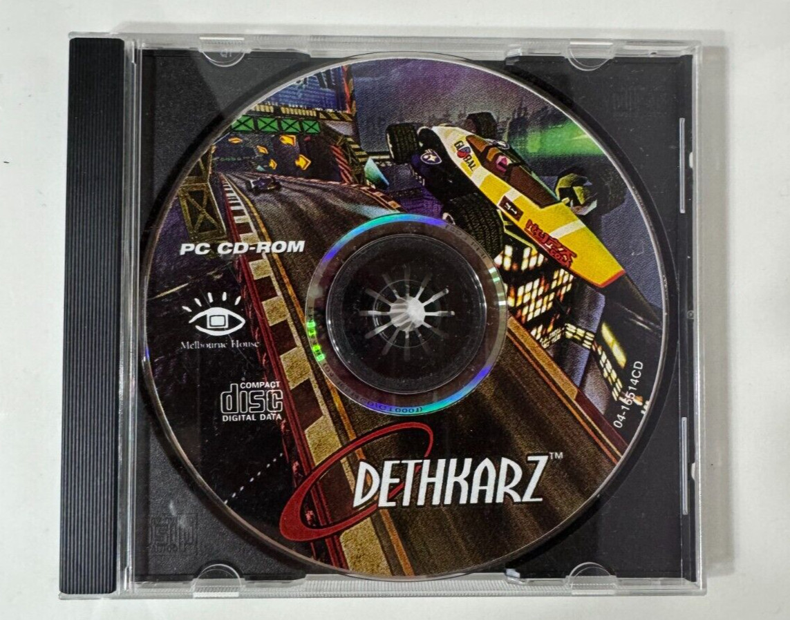 Dethkarz PC CD Rom Game Melbourne House  Vintage