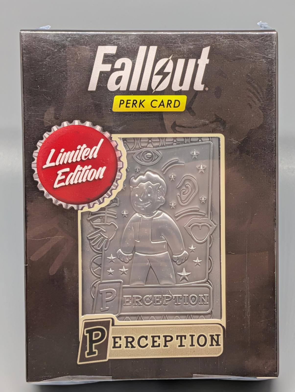 Fallout Perk Card - Limited Edition Perception Metal Perk Card