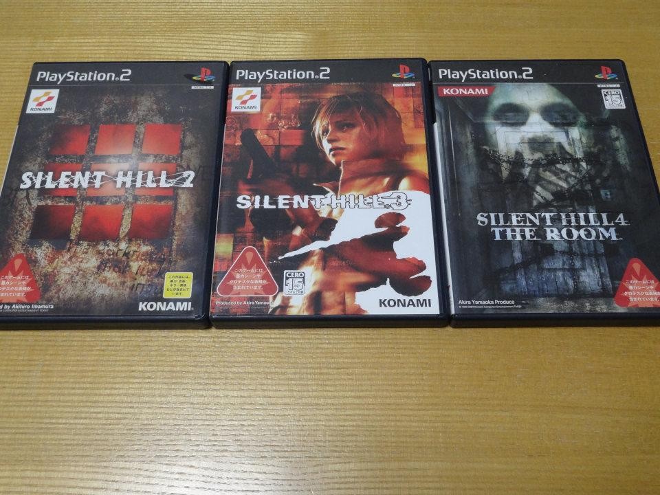 Silent Hill Silent Hill 2 3 4 The Room PS2 Japan import Konami Horror 
