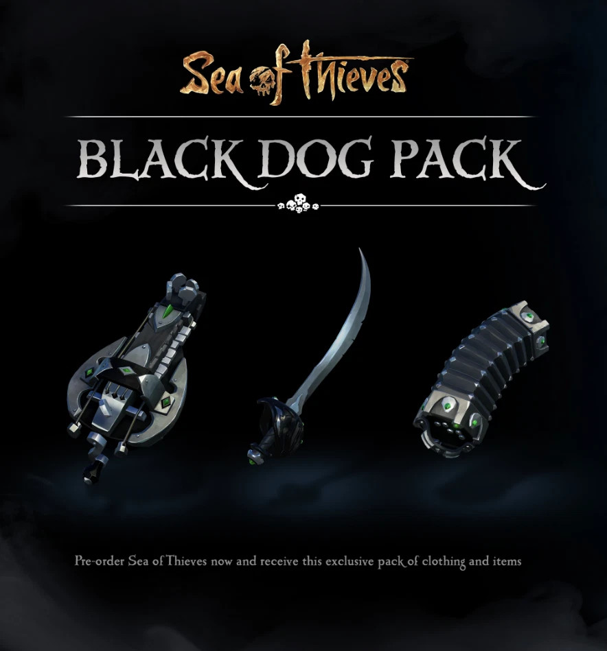 Sea of Thieves | Black Dog Pack | Limited Edition Promo ULTRA RARE - WORLDWIDE