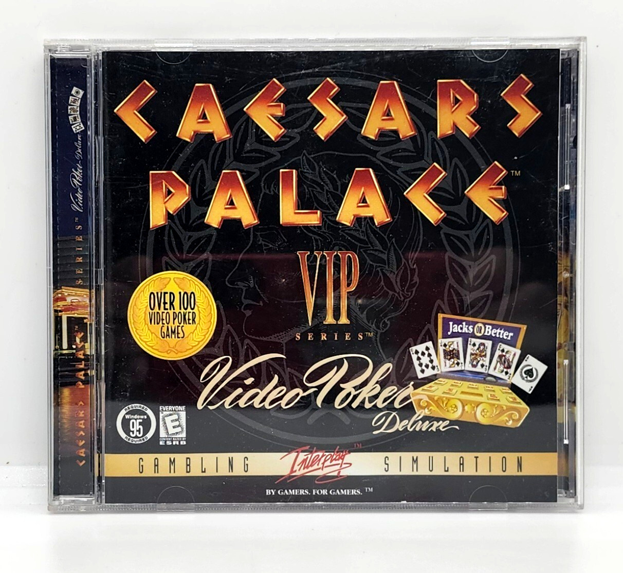 CAESAR'S PALACE VIP SERIES ~ VIDEO POKER DELUXE CD-ROM (1998) WINDOWS 95