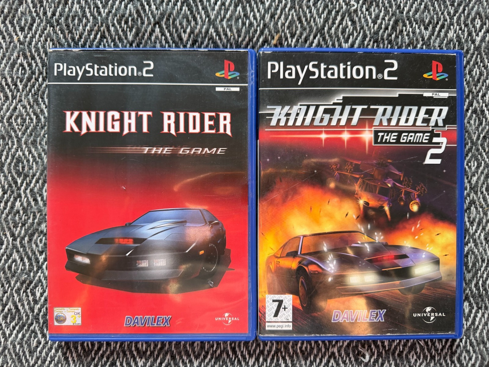 ps2 KNIGHT RIDER The Game 1 + 2 PAL UK EXCLUSIVE TITLES *Pls Read Description*