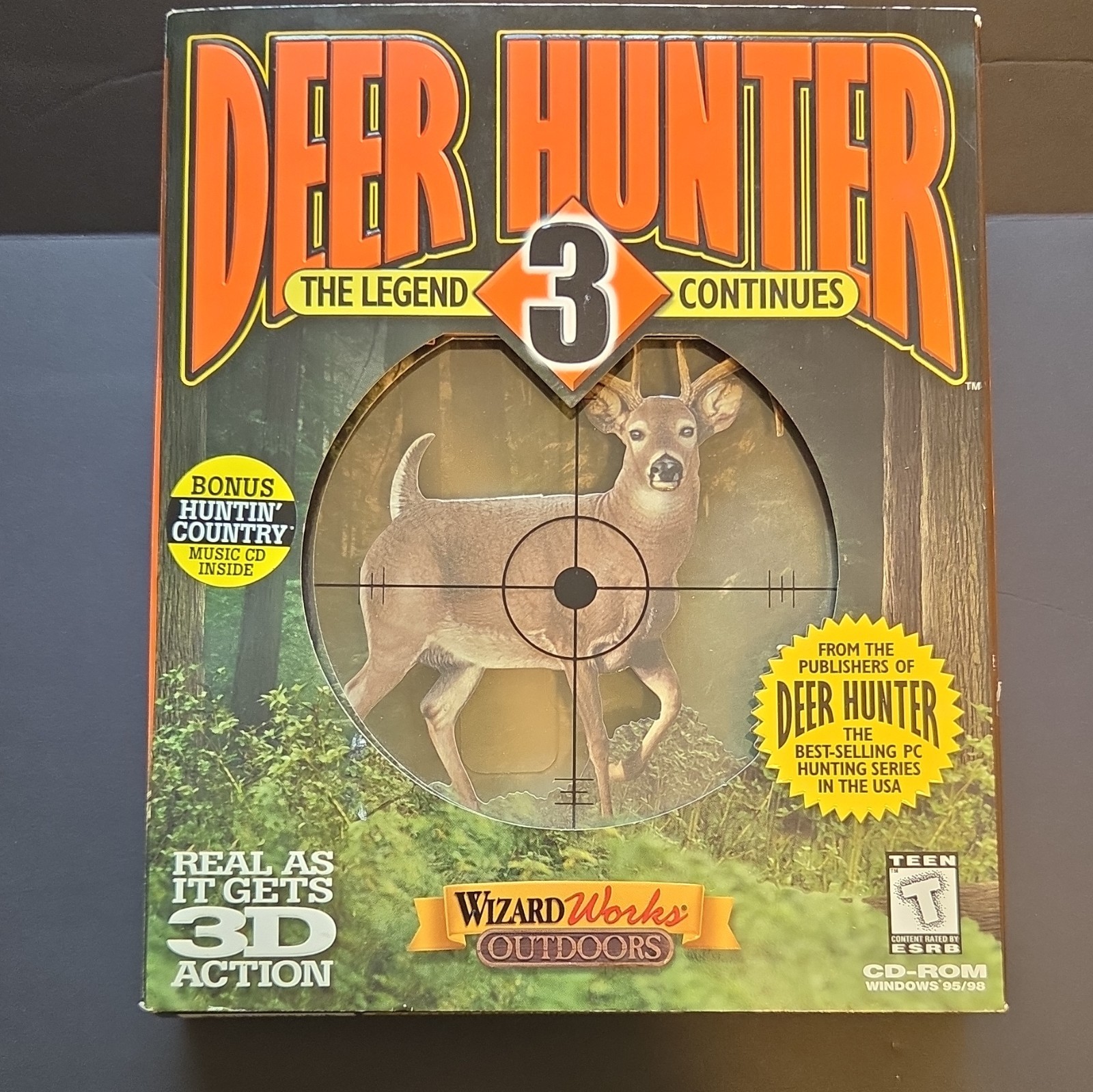 WizardWorks Deer Hunter 3: The Legend Continues PC CD-ROM w/ Bonus Music CD