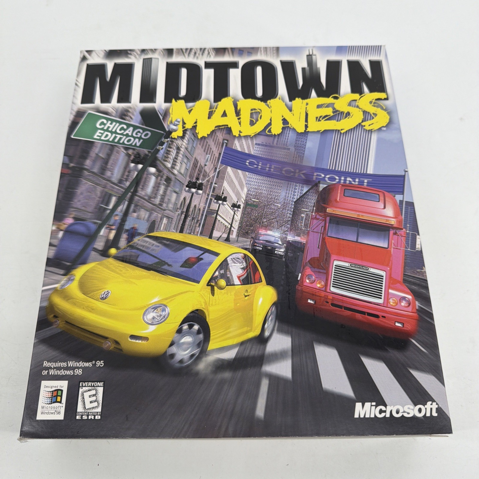 Midtown Madness Chicago Edition (PC CD-ROM, 1999) Big Box, Version 1.0 Win 95/98