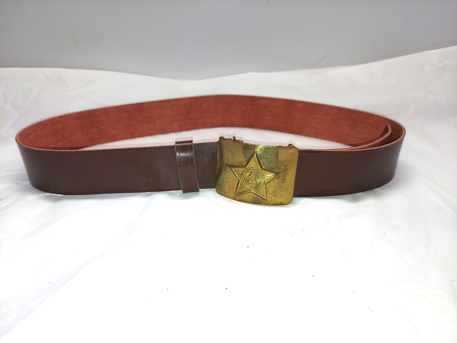 Vintage USSR Soviet Russian Army Belt with Buckle