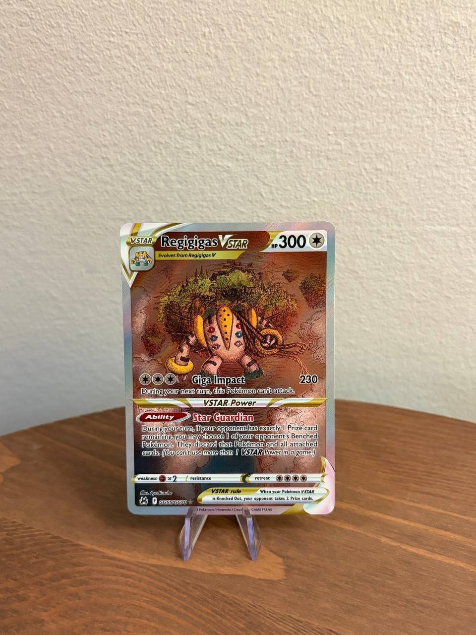 Pokémon Regigigas VSTAR GG55/GG70 Crown Zenith Ultra Rare Holo Sword & Shield