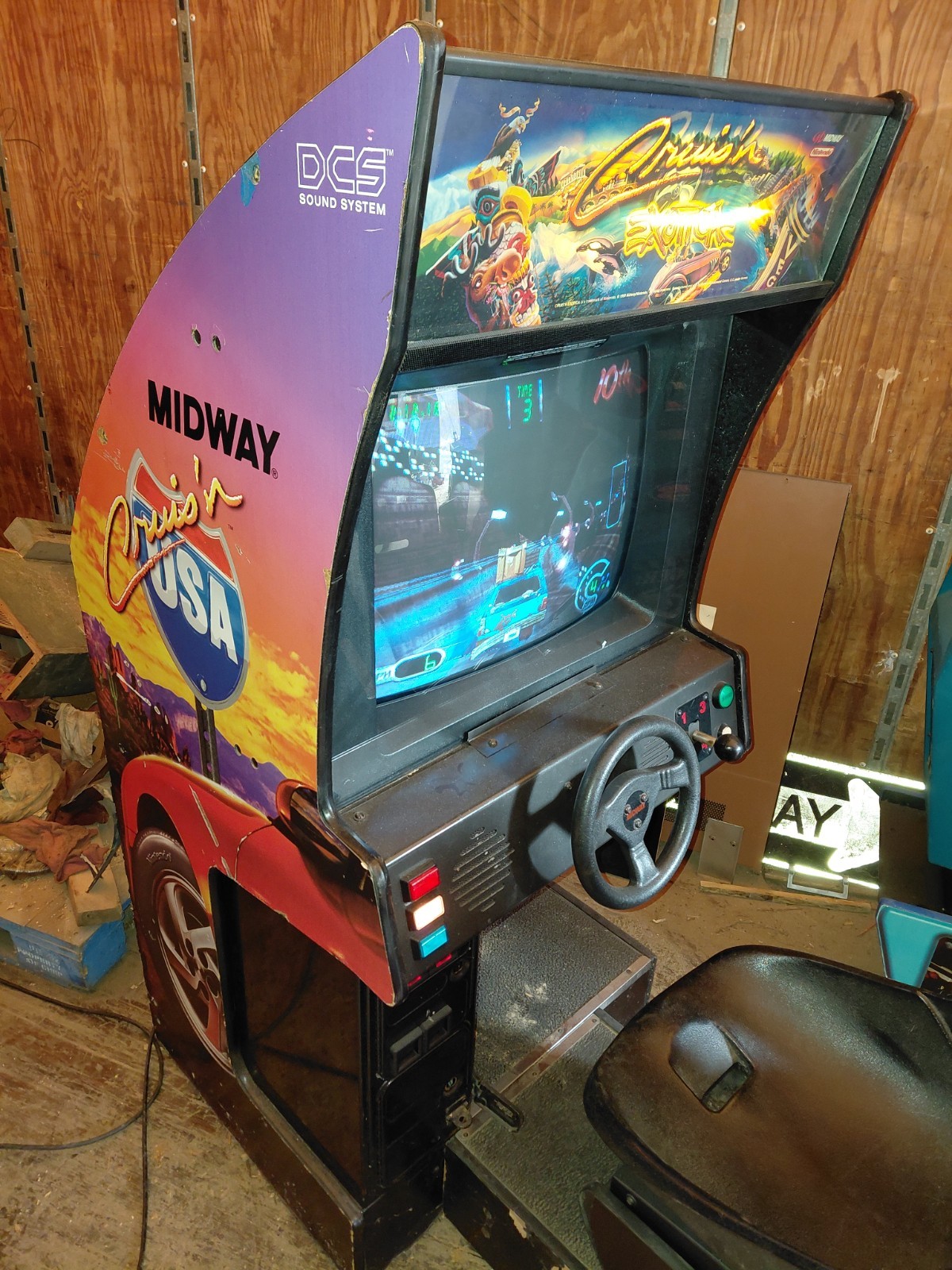Cruis'n Exotica Midway Games Fullsize Coin-op Arcade Machine Working