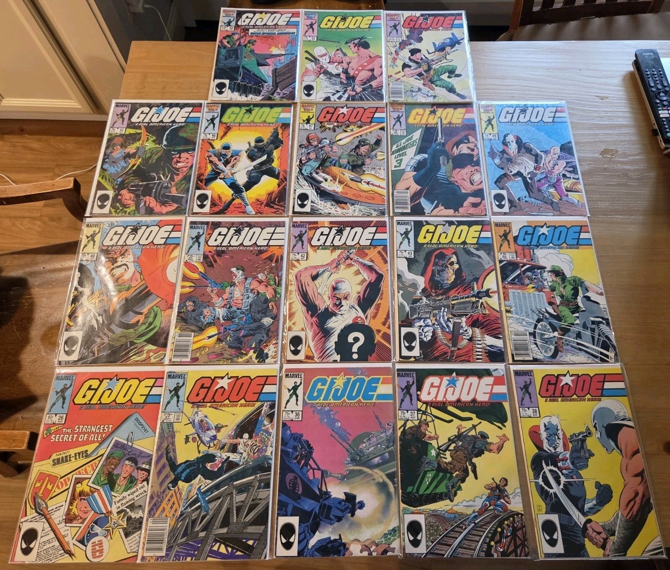 GI JOE lot Of 18 Comics #26,27,36-38, 40-50,52 And 54 Very Fine NM Or Better 