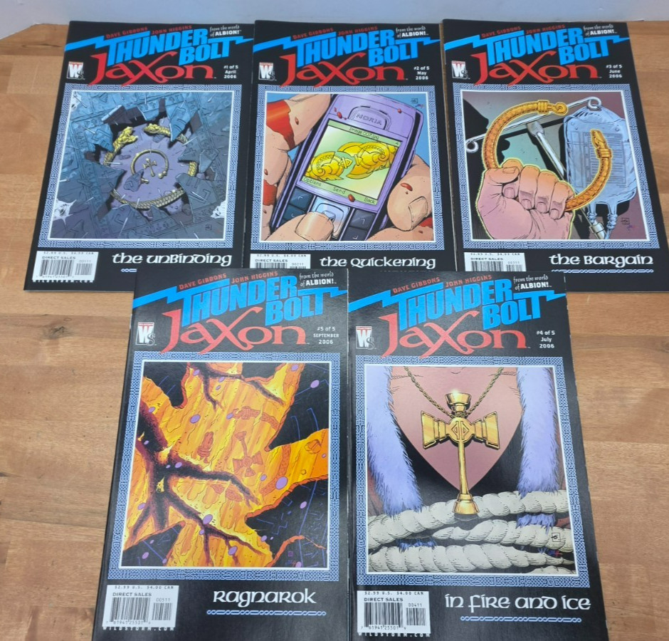 Thunderbolt Jaxon #1-5 Complete Miniseries Wildstorm 2006 Dave Gibbons
