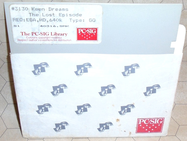Commander Keen Dreams, The Lost Episode PC Game - 5.25