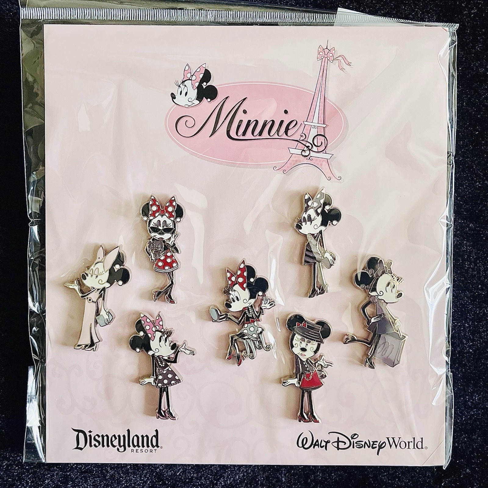 REAL Mademoiselle Minnie Mouse Paris Fashion Booster Starter Set DS Disney Pin