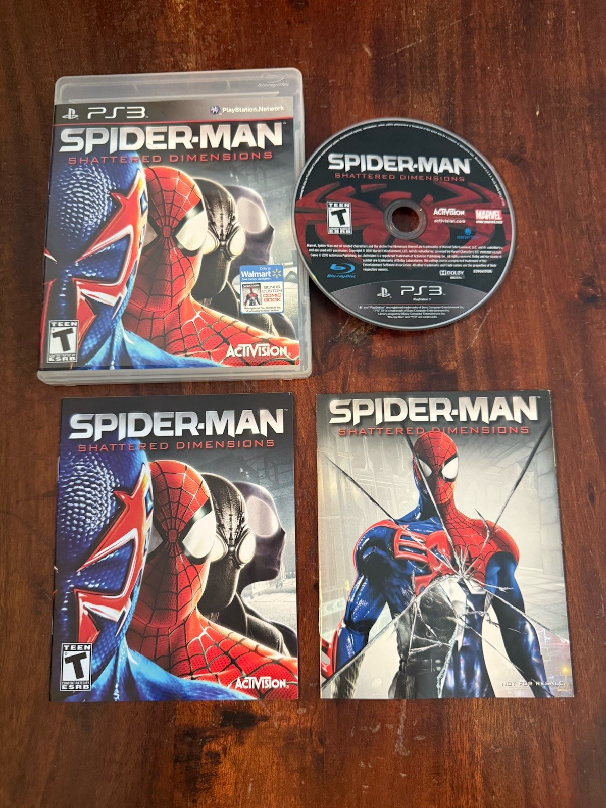 Spiderman: Shattered Dimensions (Sony PlayStation 3 PS3) CIB Complete w/COMIC
