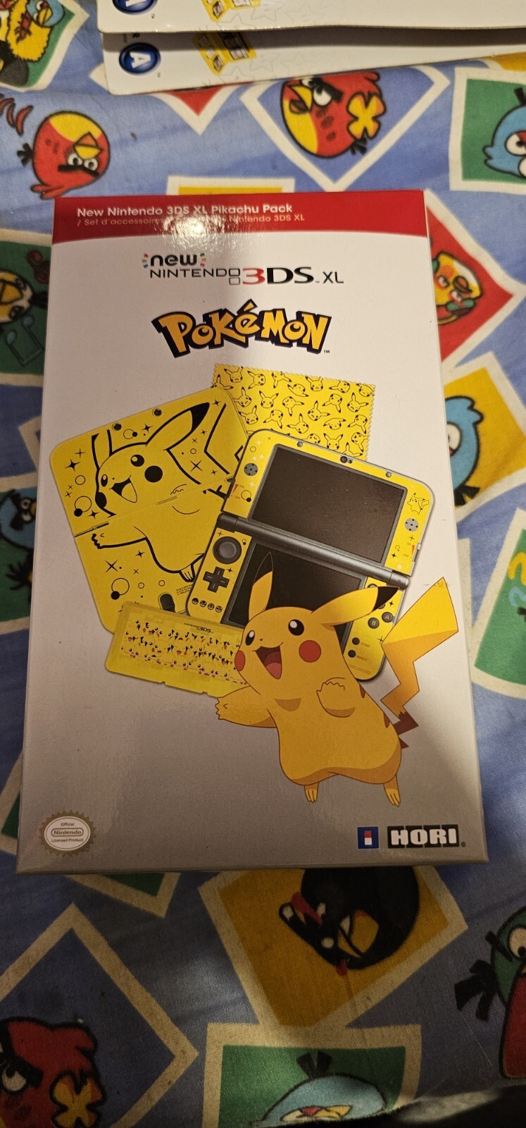 Hori Pokmon Pikachu Themed 4 Item Bundle Pack For New Nintendo 3DS XL (NO 3DS)