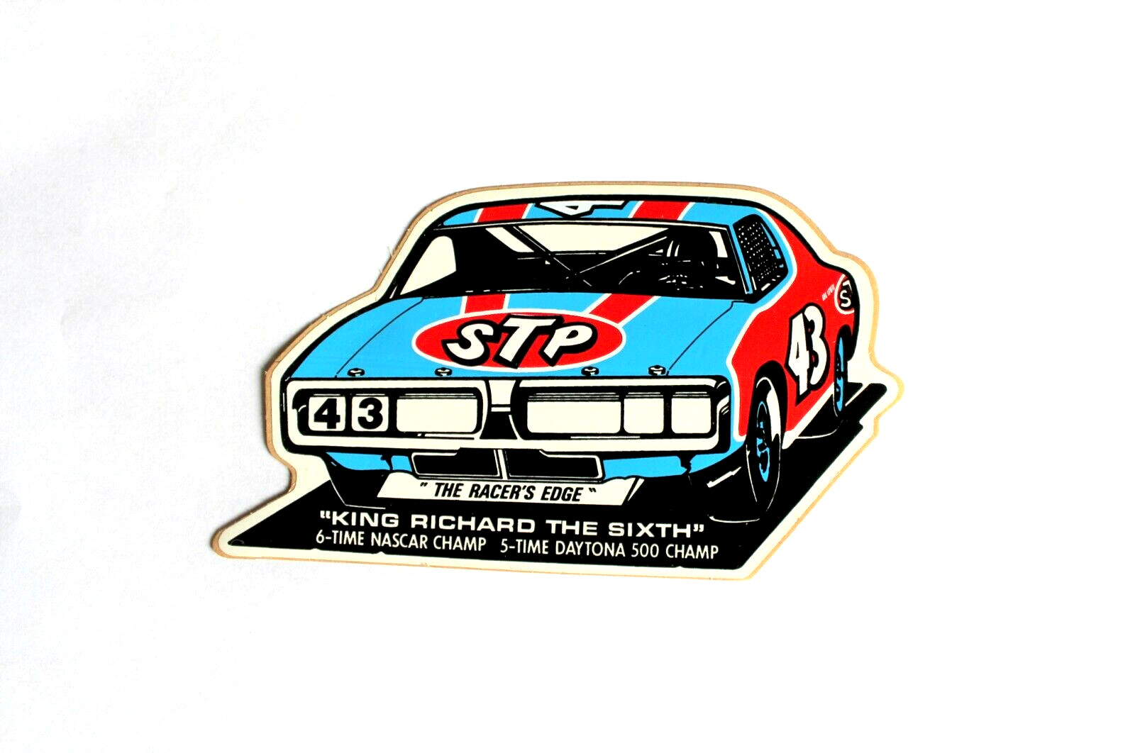 1975 STP RICHARD PETTY VINTAGE DODGE CHARGER NASCAR DAYTONA CHAMP STICKER DECAL