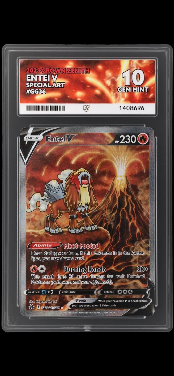 ACE 10 - Entei V GG36/GG70 | Crown Zenith Special Art