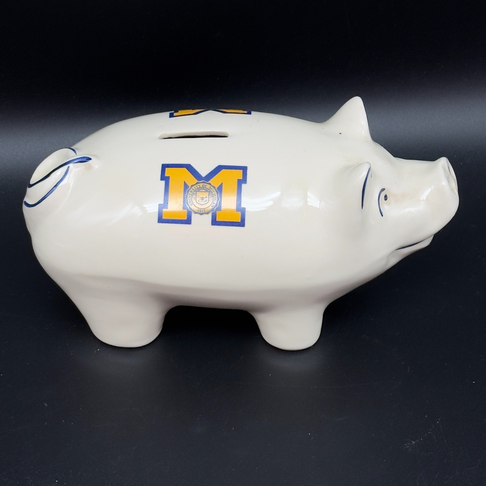 Vintage 1981 University of Michigan Ceramic 9