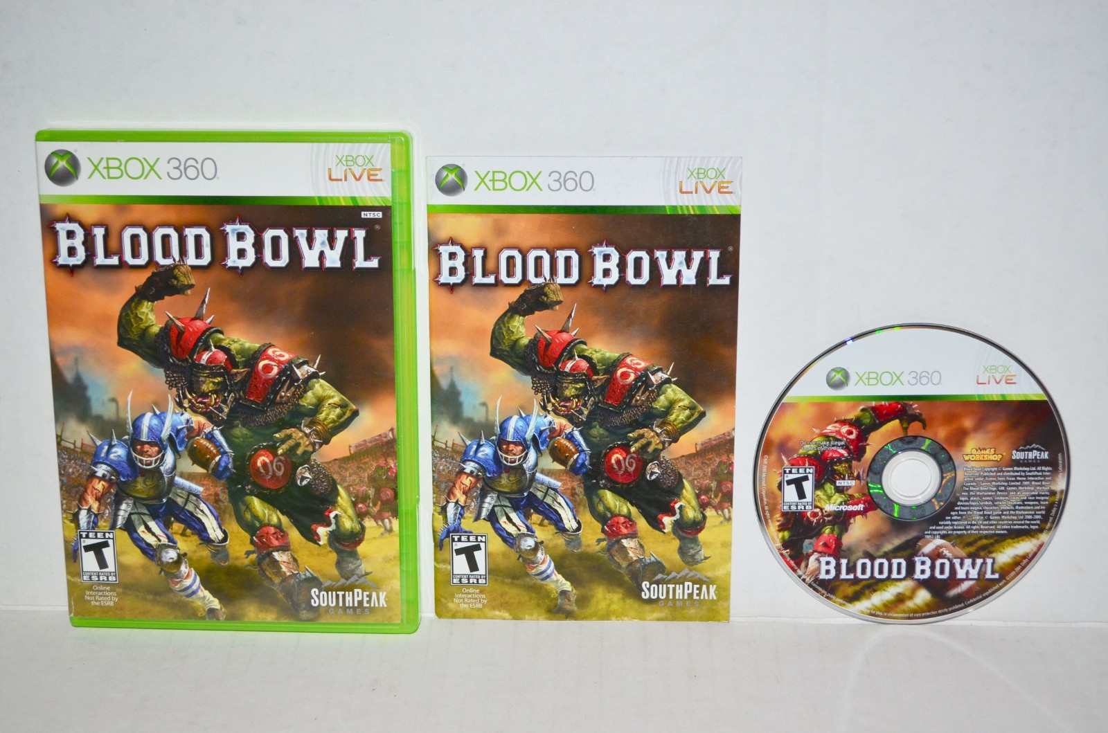Blood Bowl (Microsoft Xbox 360, 2010) Video Game CIB MINT🔥