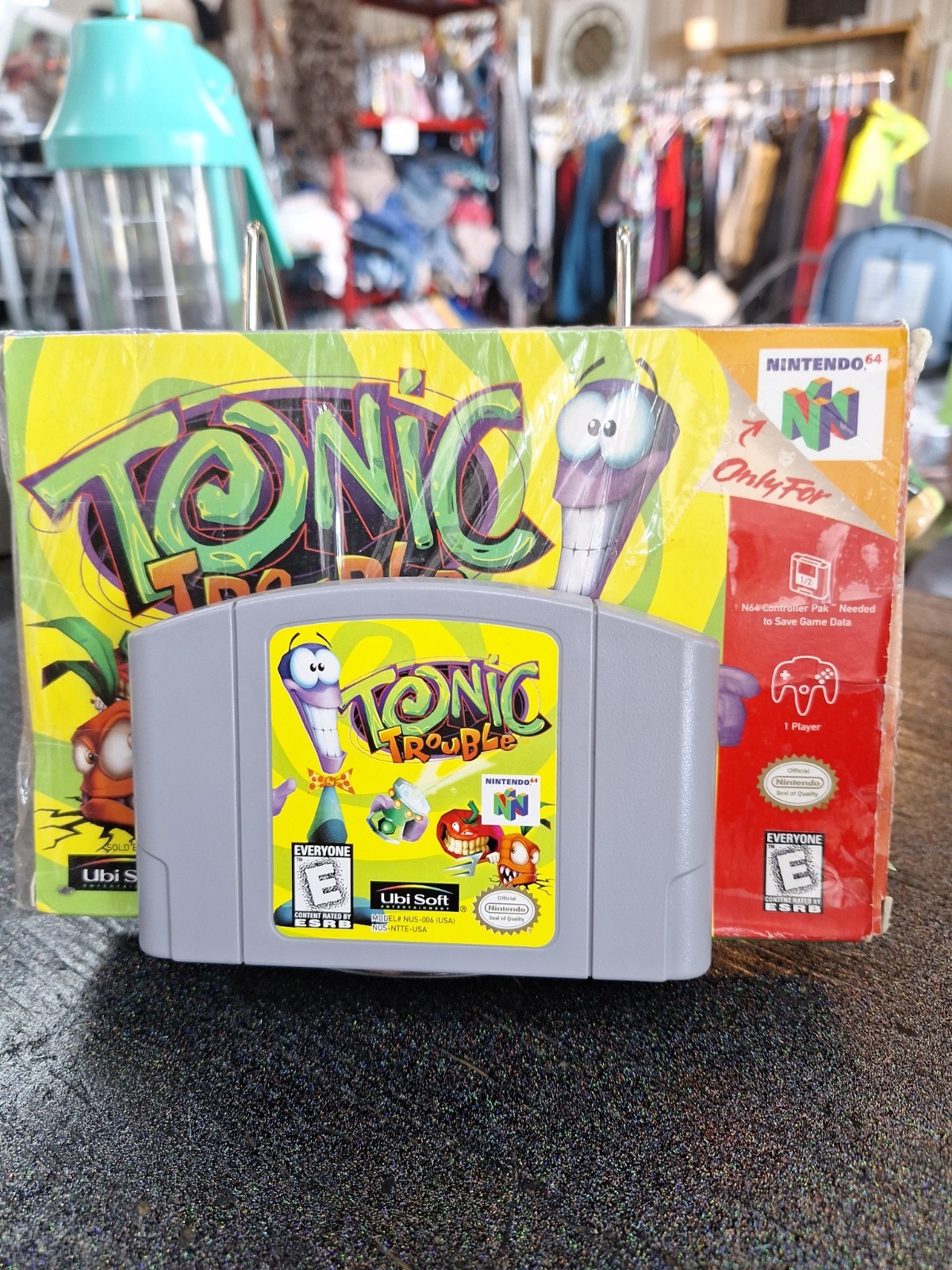 Tonic Trouble Game W/ Instruction Booklet Nintendo 64