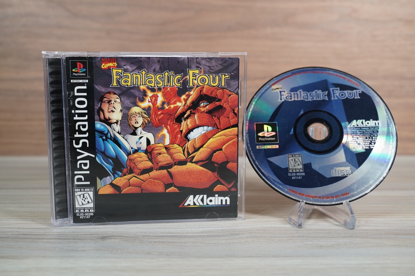 Fantastic Four (Sony PlayStation 1, 1997) 4 CIB Black Label Complete MINT