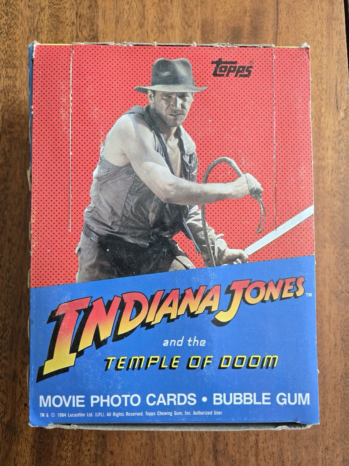 1984 Topps Indiana Jones The Temple of Doom 36 Packs Unopened Movie Photo Cards