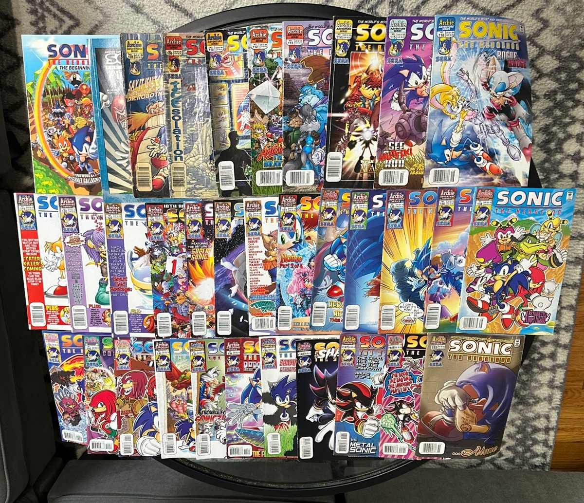 Sonic the Hedgehog Comic Book Lot Issue #108 - #148 (10 Missing) and #155, *READ