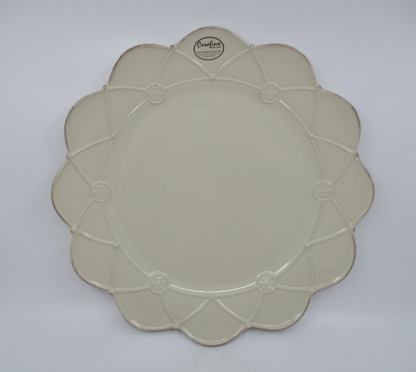 CASAFINA MERIDIAN CREAM SERVICE PLATE - 14\