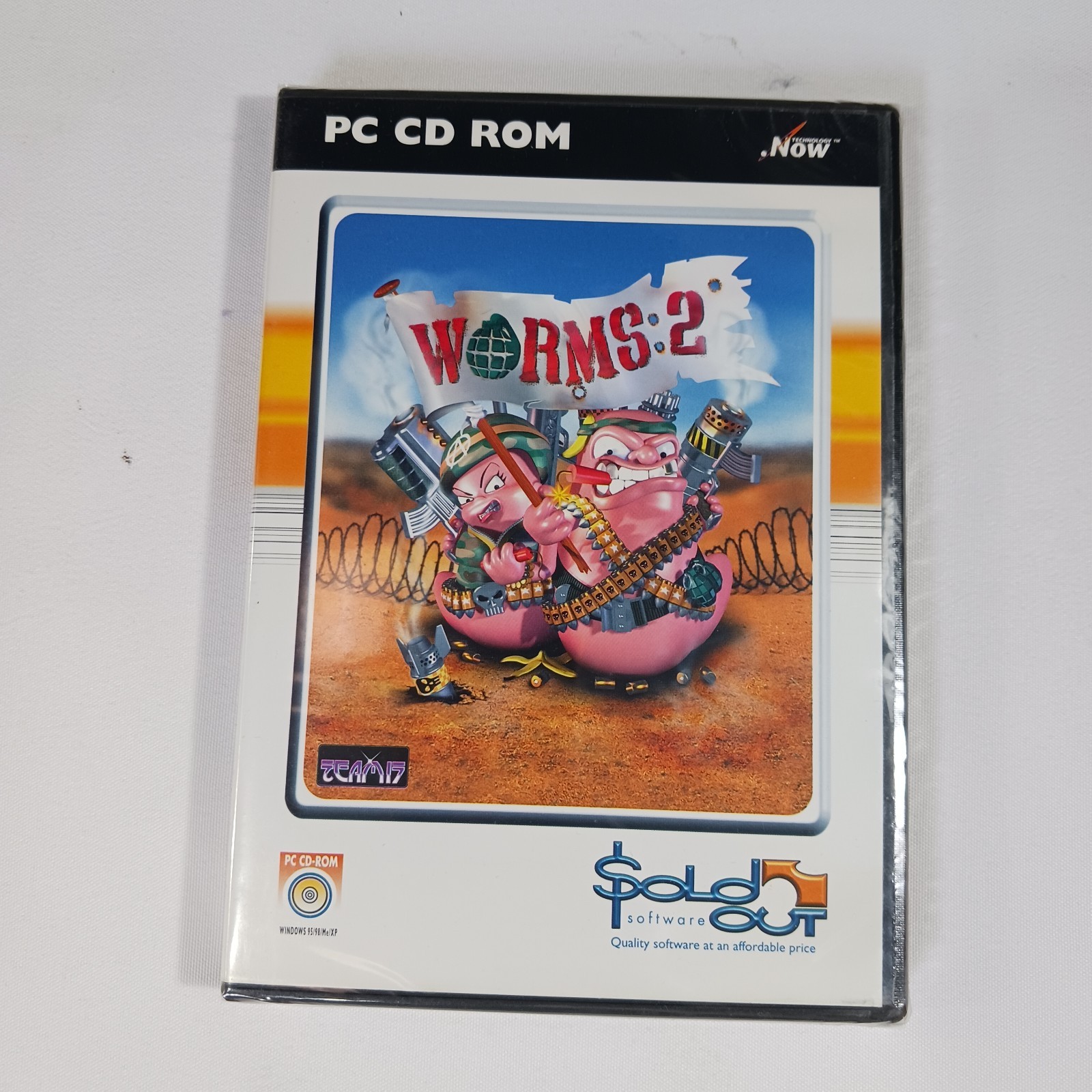 Worms 2 Game PC CD-ROM 1998 Windows 95 98 Me XP