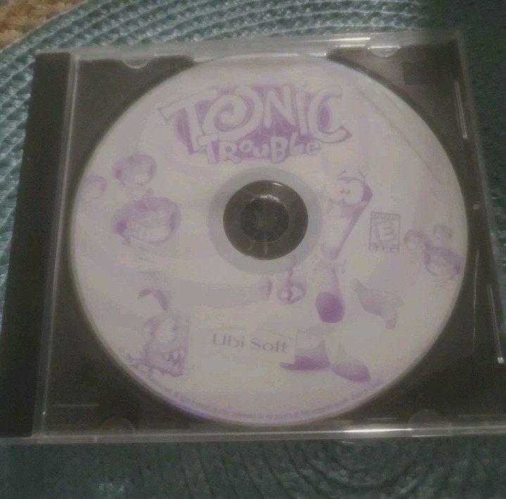 Tonic Trouble PC CD-ROM Ubisoft Computer Video Game & Case No Artwork or Manual 