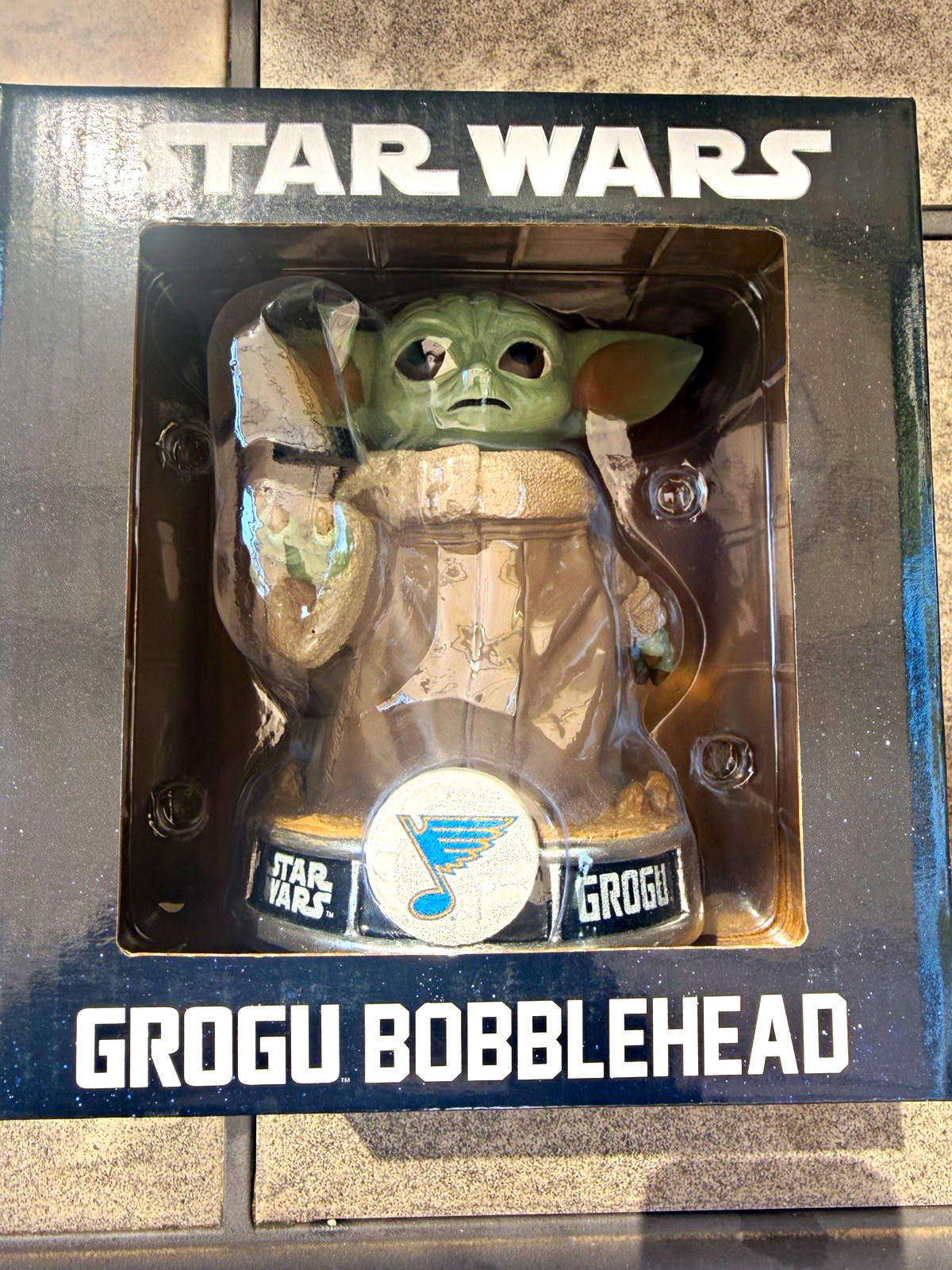 Success Brands Star Wars Mandalorian Grogu Bobblehead St. Louis Blues Excl 2025