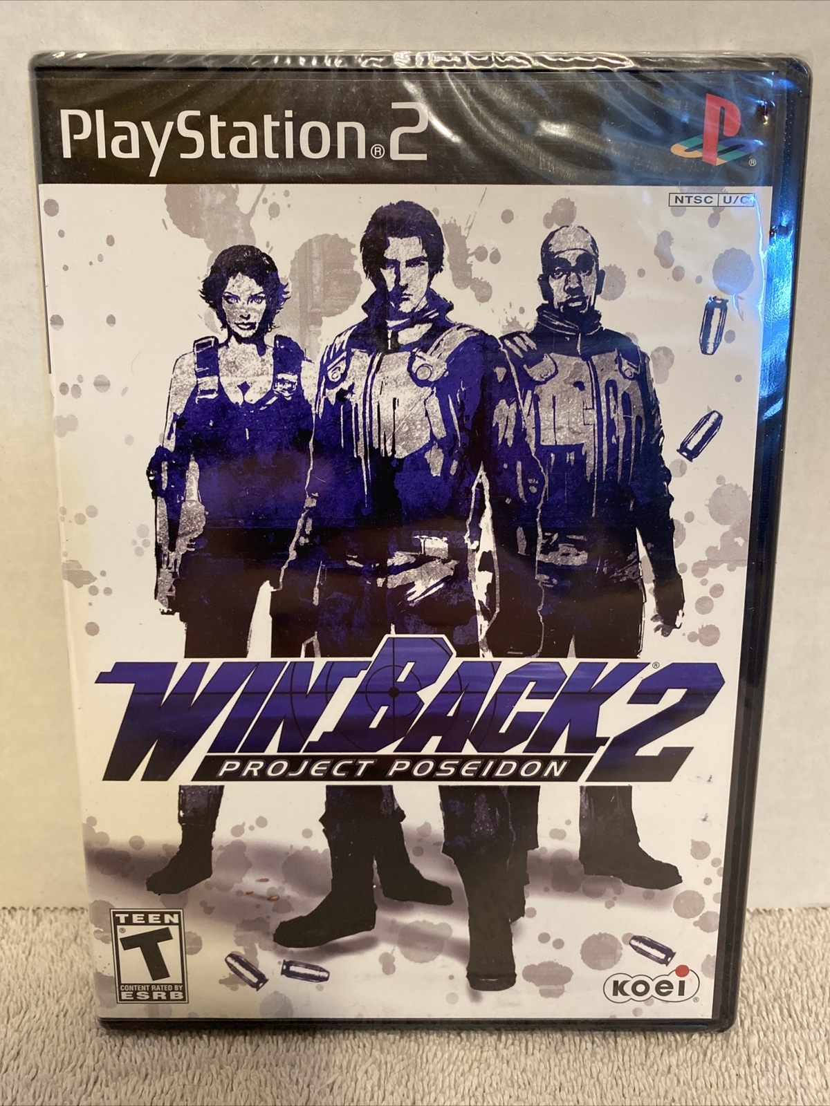 NEW SEALED Win Back WinBack 2: Project Poseidon Sony PlayStation 2 PS2 VHTF RARE