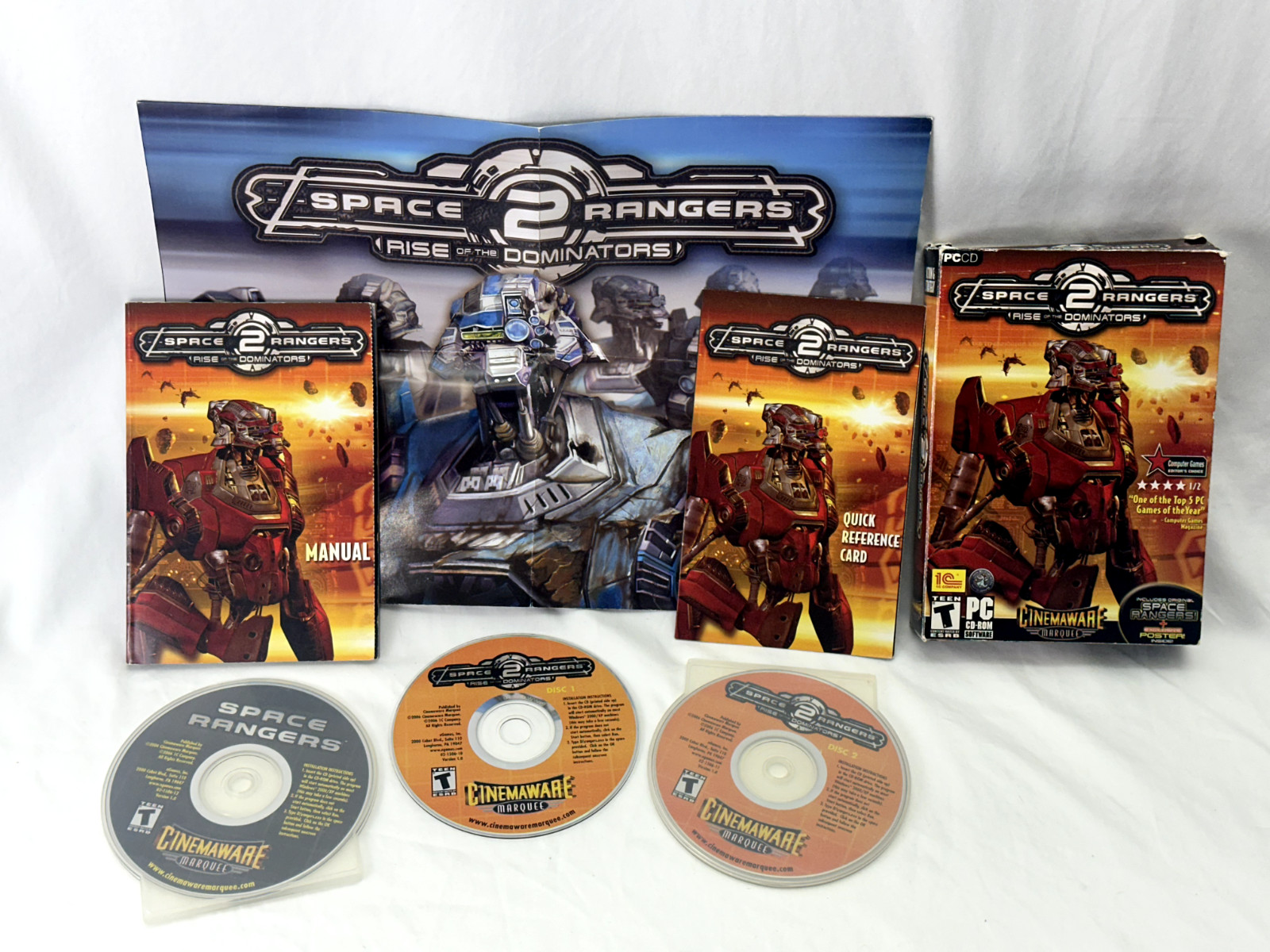 Space Rangers 2 - Rise of the Dominators - 3 Disk PC Game Set - Extras Included