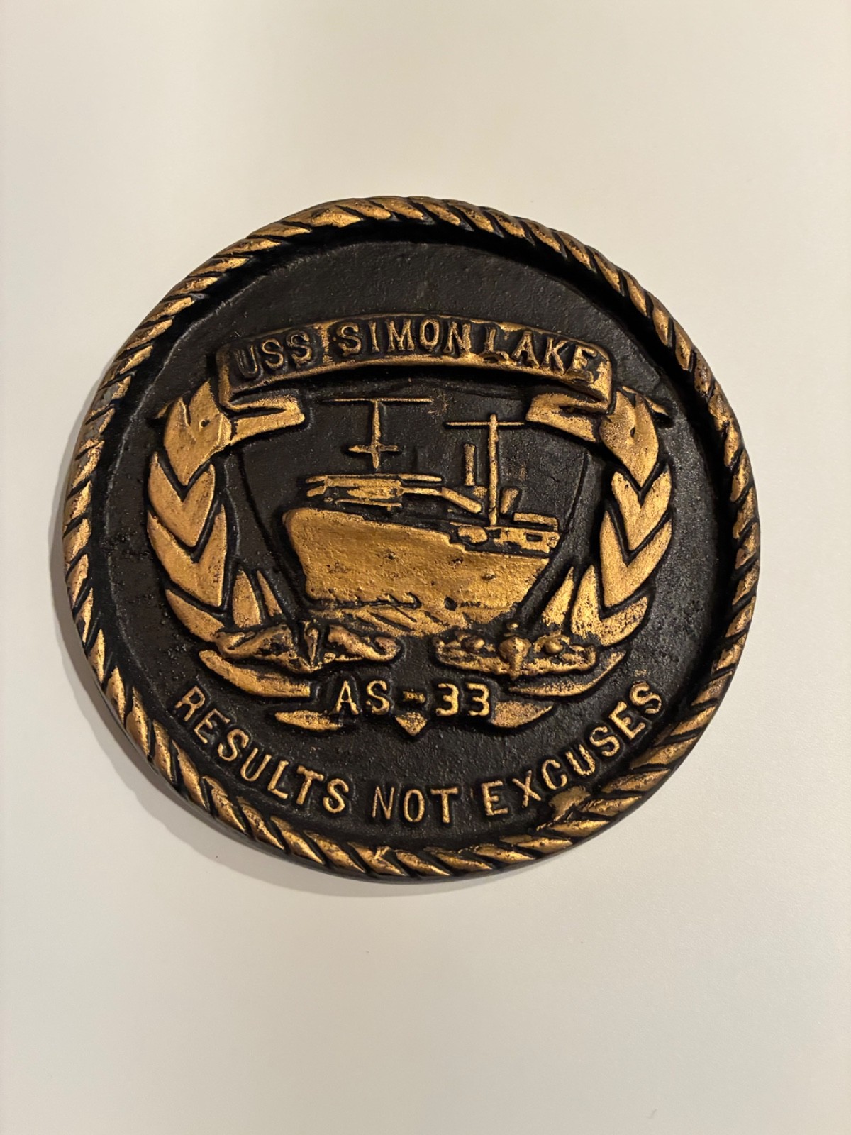 Ship's Plaque, USS Simon Lake AS-33