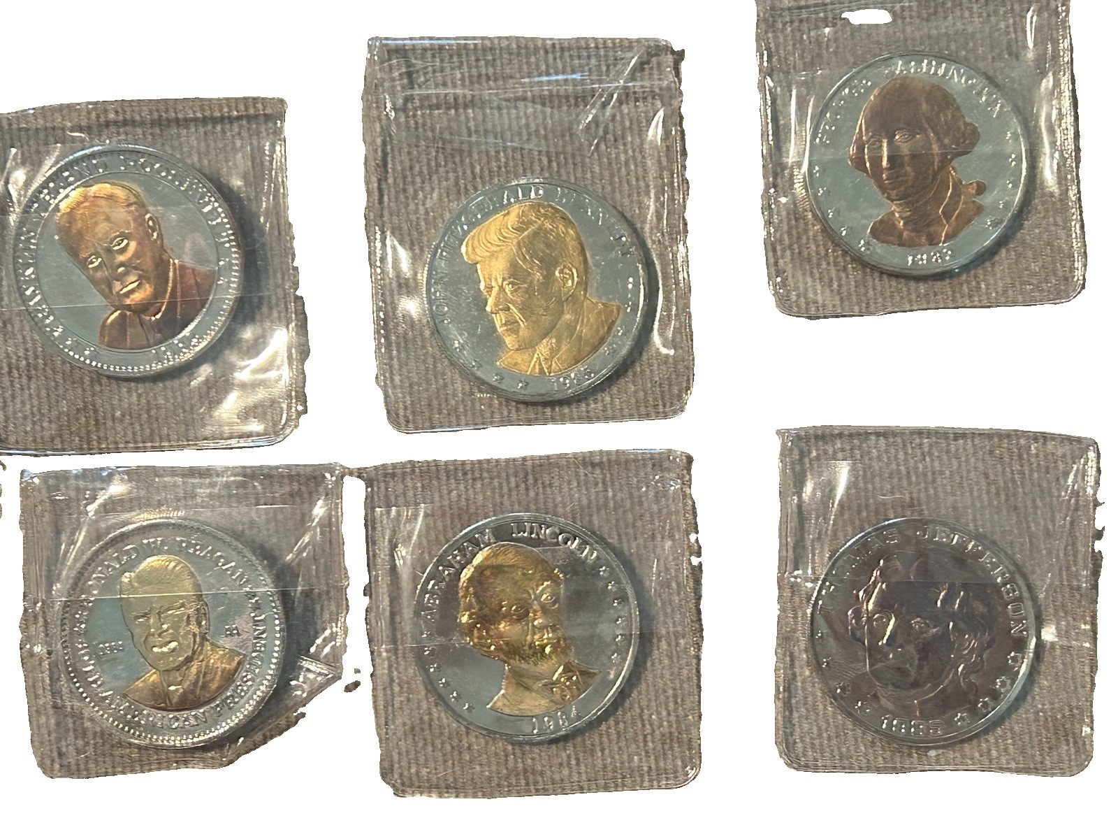 Coin US President Commemorative Lot 1974-1998 Eisenhower JFK Washington Carter