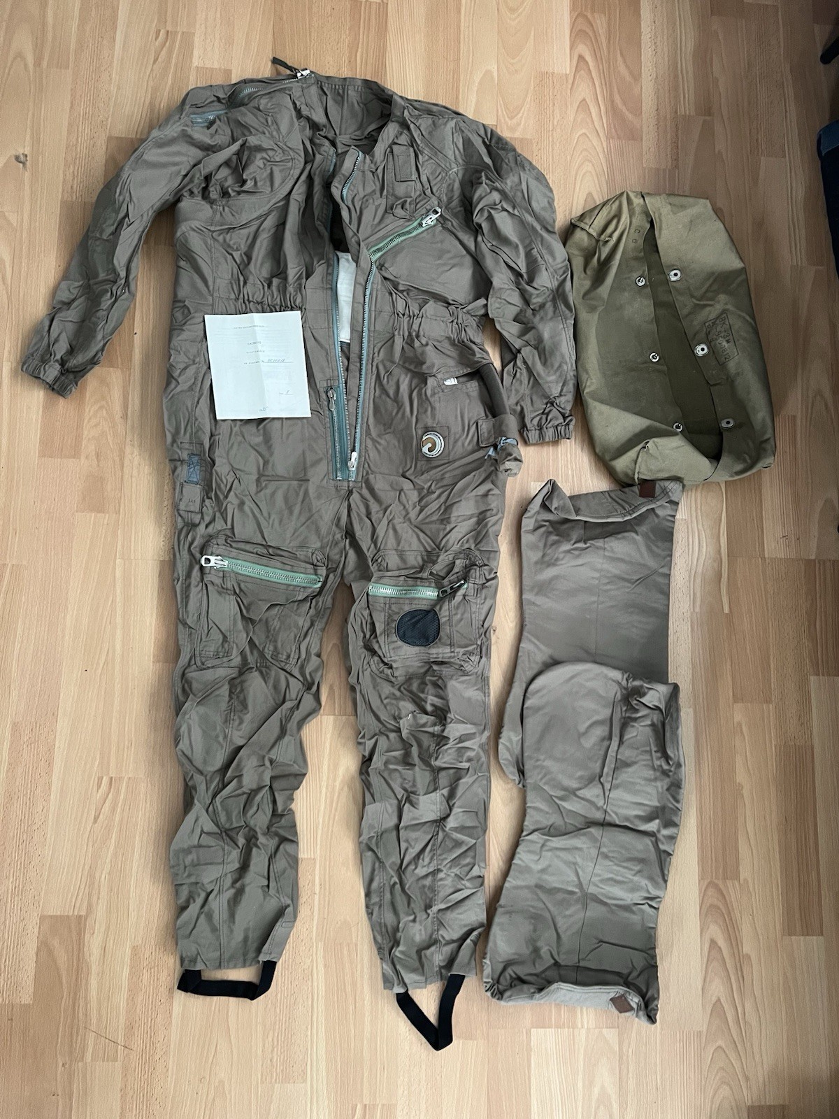 Original Russian Soviet mig-29 Pilot Coverall Suit  VK-3M with Cooling System