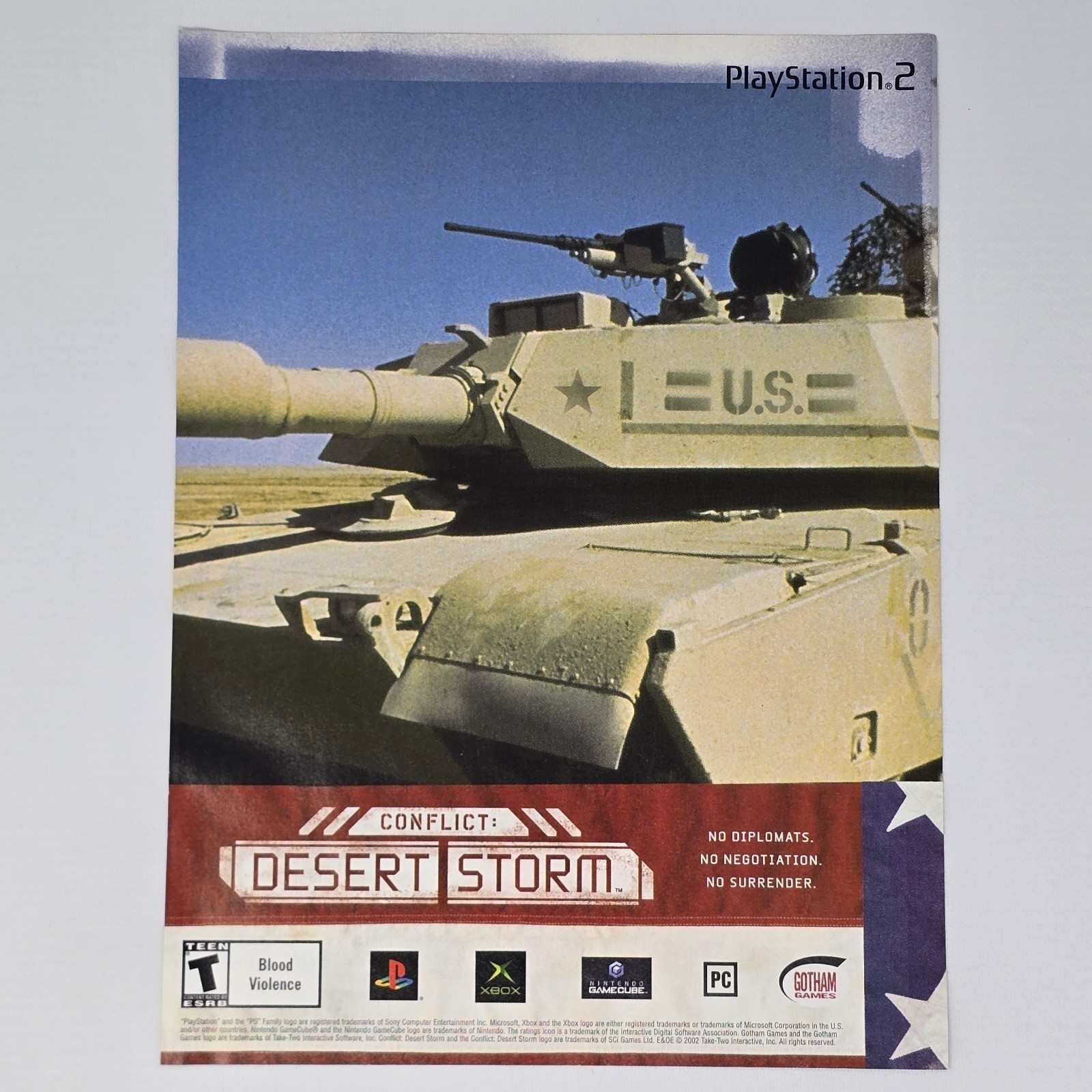 Conflict Desert Storm Xbox PS2 GameCube Authentic Magazine Ad
