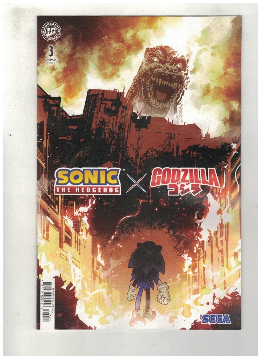 SONIC THE HEDGEHOG X GODZILLA #3 - NIKOLA CIZMESIJA VARIANT COVER B - IDW/2026