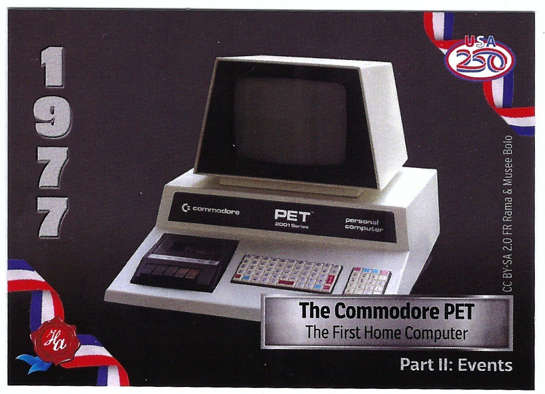 2026 HISTORIC AUTOGRAPHS 250th ANNIV EVENTS THE COMMODORE PET CARD 258