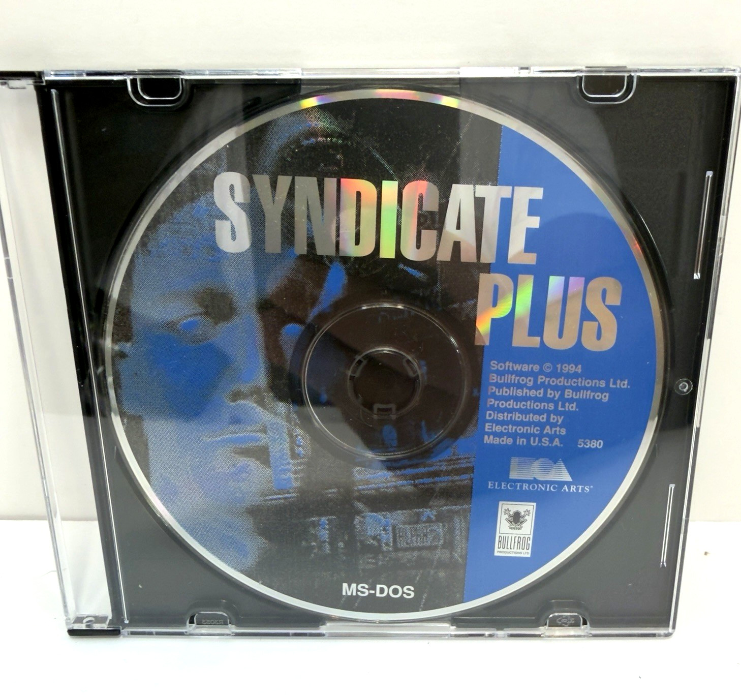 Syndicate Plus MS-DOS PC CD-ROM Video Game 1994 Bullfrog Electronic Arts Disc
