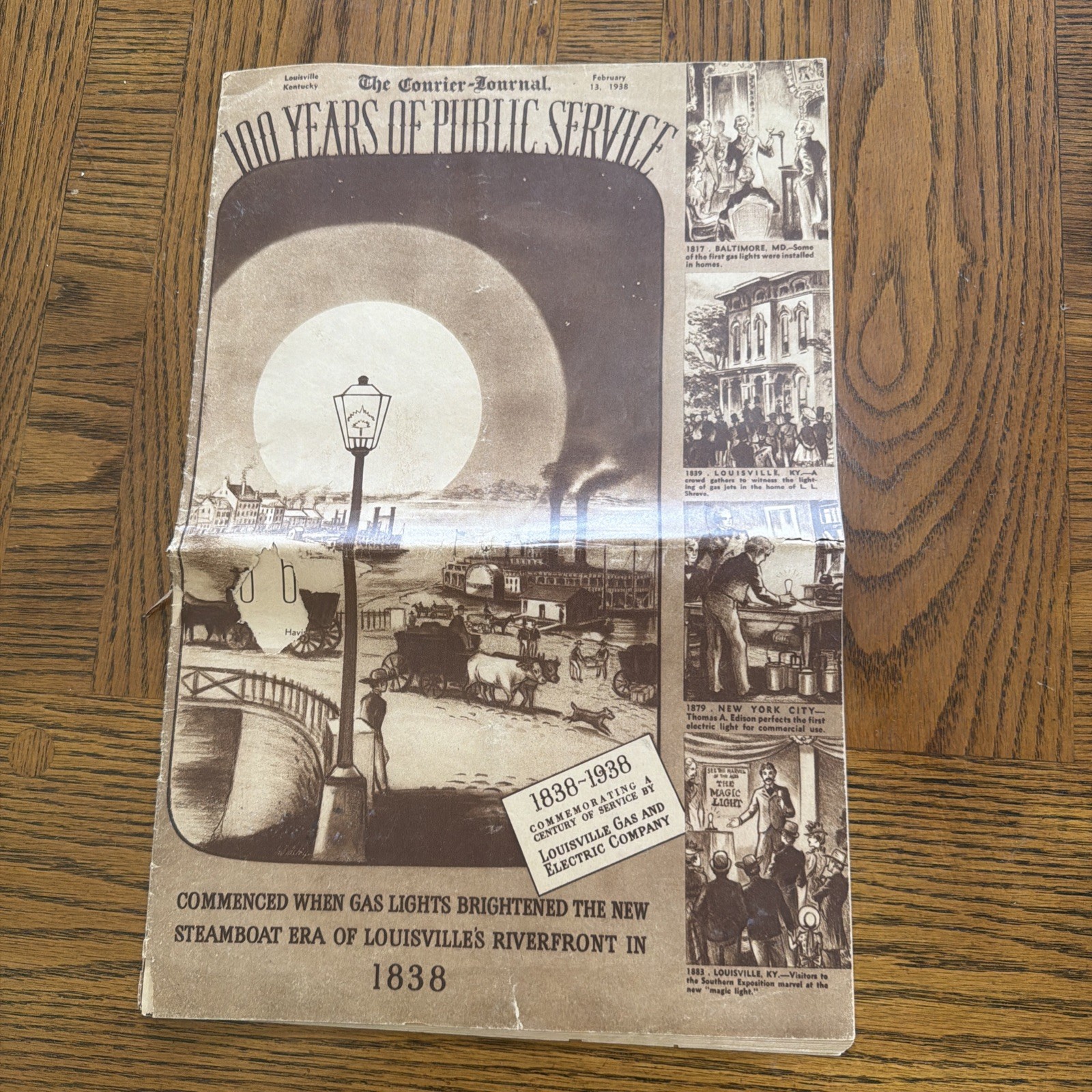 The Courier Journal 100 Years Of Public Service Insert Feb 13, 1938